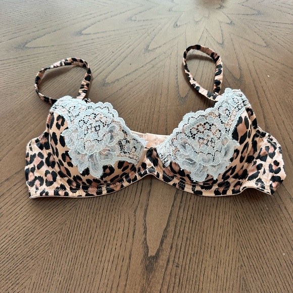 Fleur Du Mal James Leopard Lace Padded Bra - Picture 3 of 6